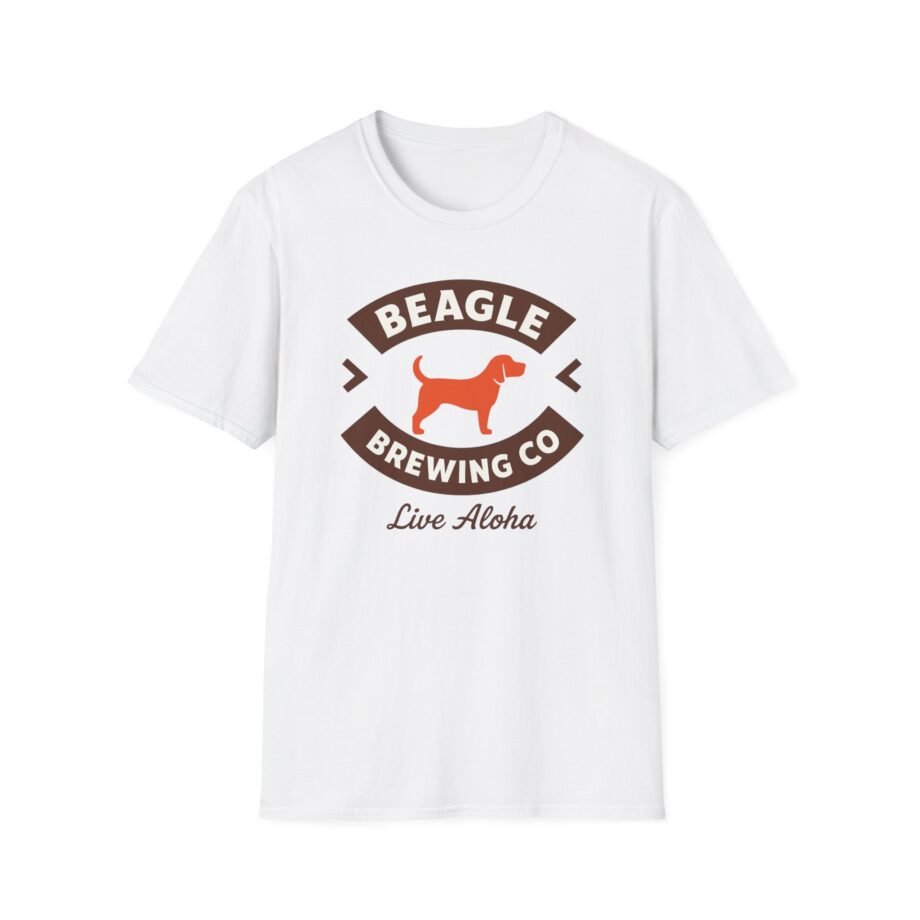 Beagle Aloha Brewing Unisex Softstyle T-Shirt