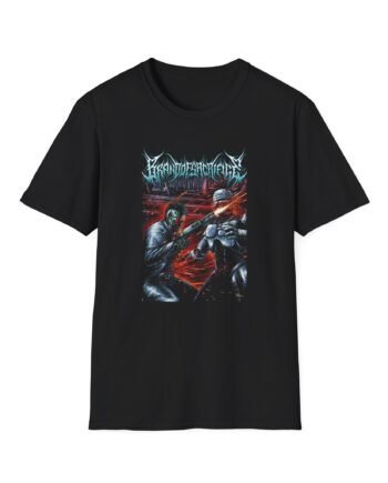 Brand of Sacrifice Terminator vs. Robocop Unisex Softstyle T-shirt
