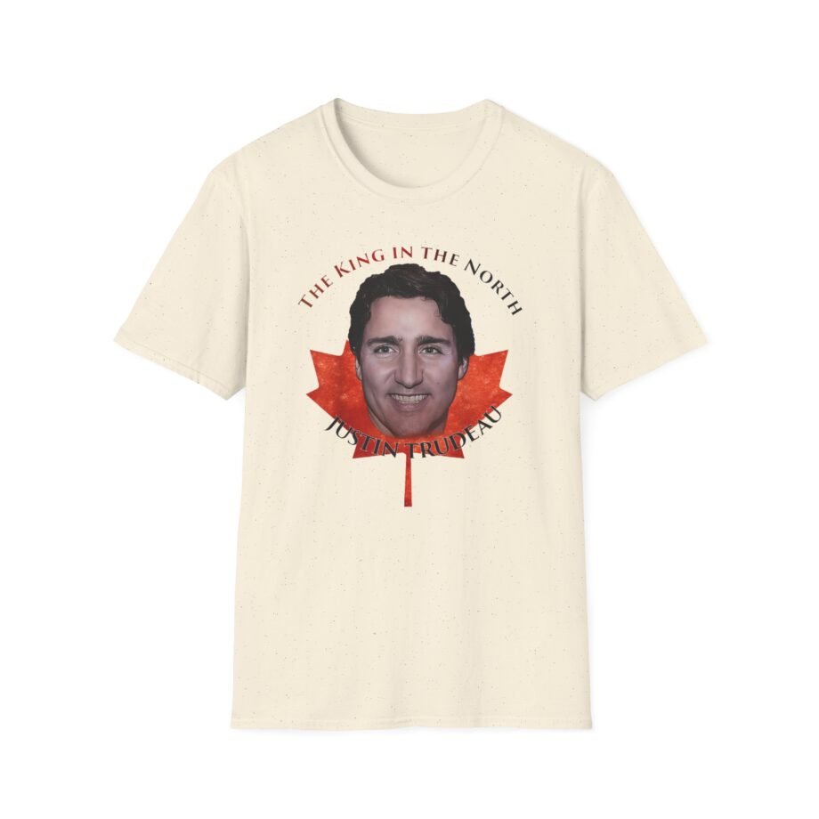 Justin Trudeau King in the North, Canada Unisex Softstyle T-shirt