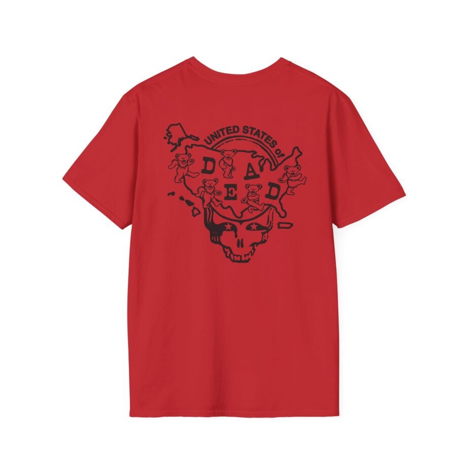 California United States of Dead Unisex Softstyle T-shirt