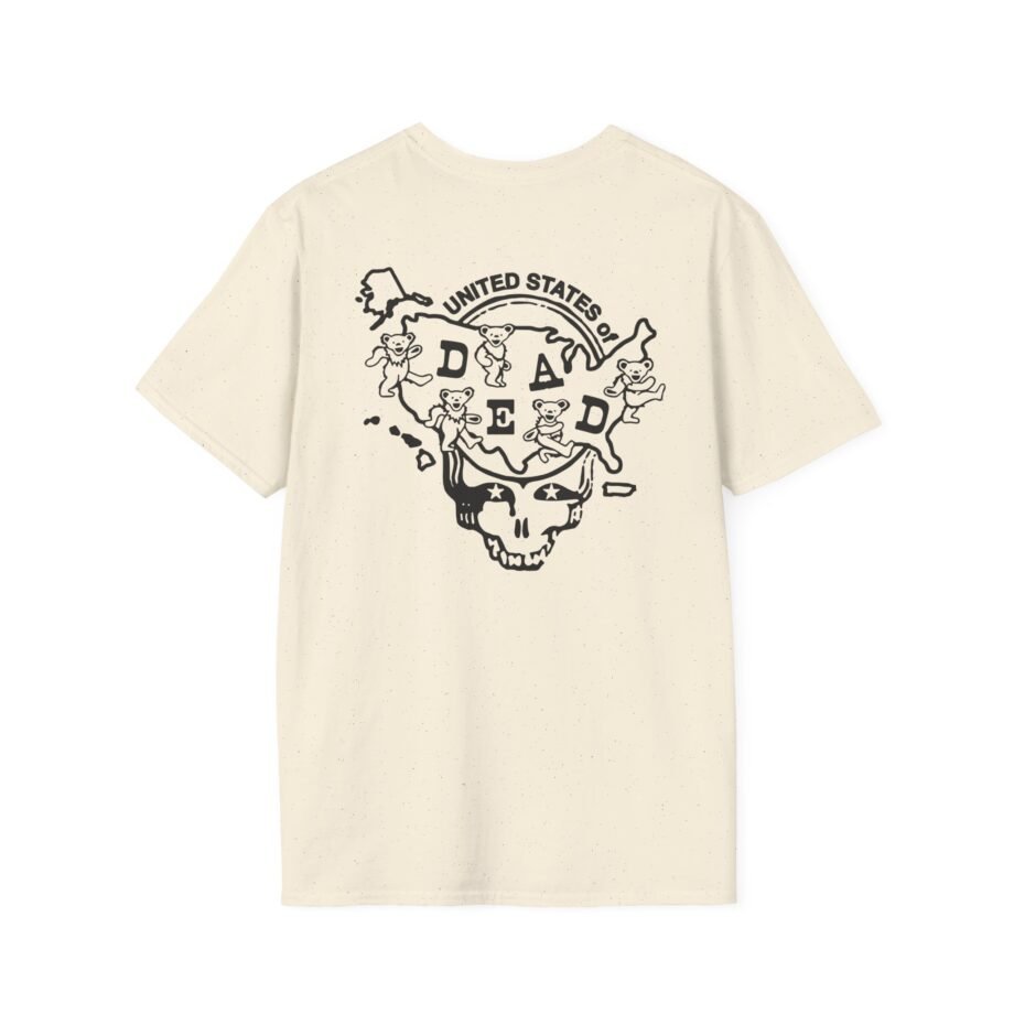 California United States of Dead Unisex Softstyle T-shirt