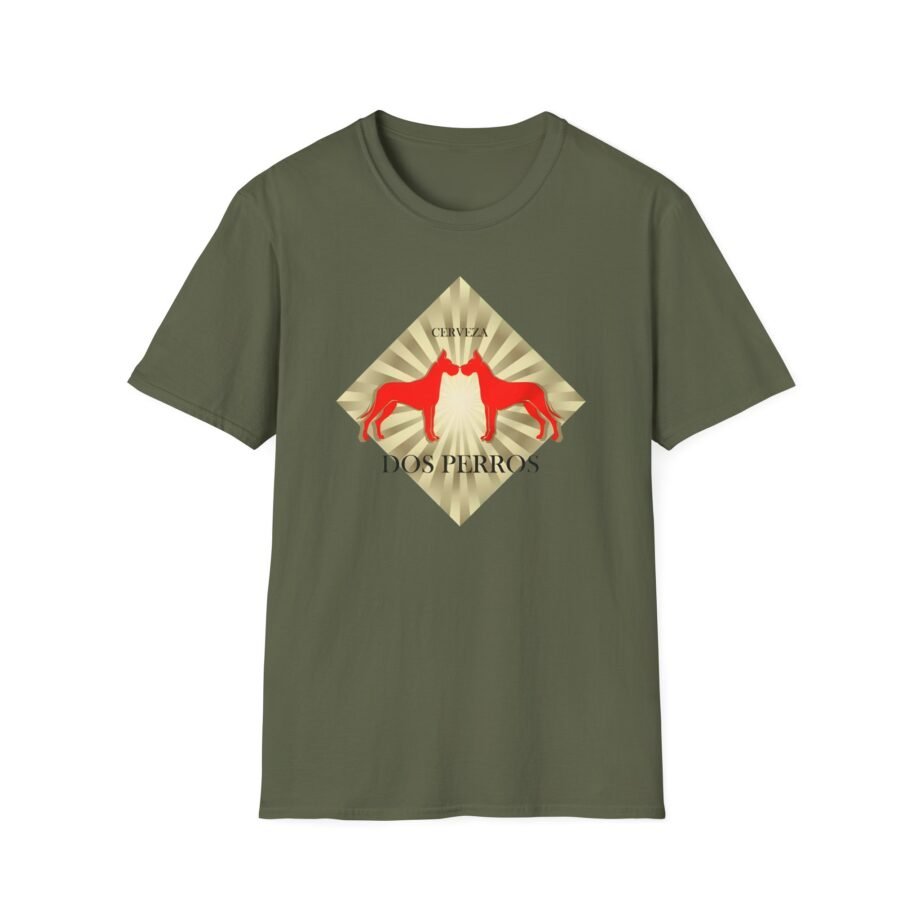 Great Dane Dos Perros Unisex Softstyle T-shirt