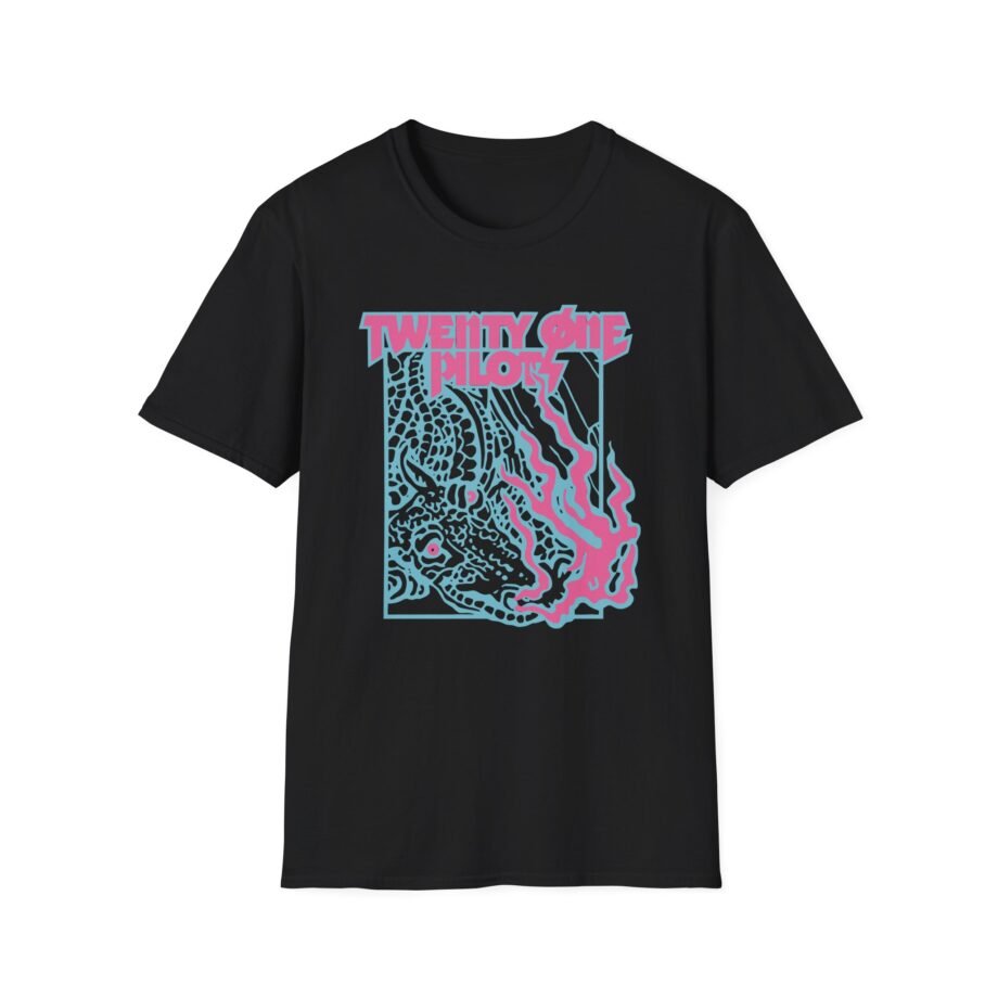 Twenty One Pilots Trash Flames Band Unisex Softstyle T-Shirt