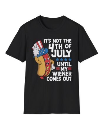 4th of July Funny Wiener Unisex Softstyle T-shirt