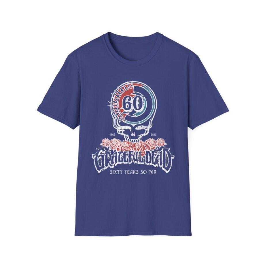 Grateful Dead 60th Anniversary Logo Unisex Softstyle T-shirt