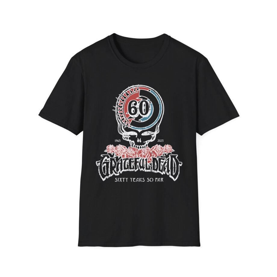 Grateful Dead 60th Anniversary Logo Unisex Softstyle T-shirt