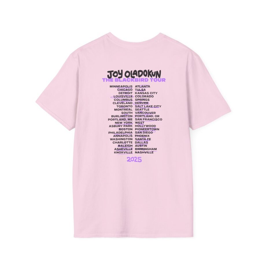 Joy Oladokun Black Bird Tour Unisex Softstyle T-shirt