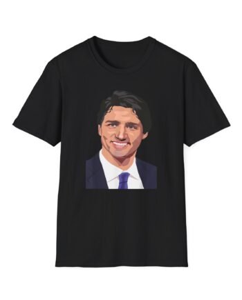 Justin Trudeau Portrait Unisex Softstyle T-shirt